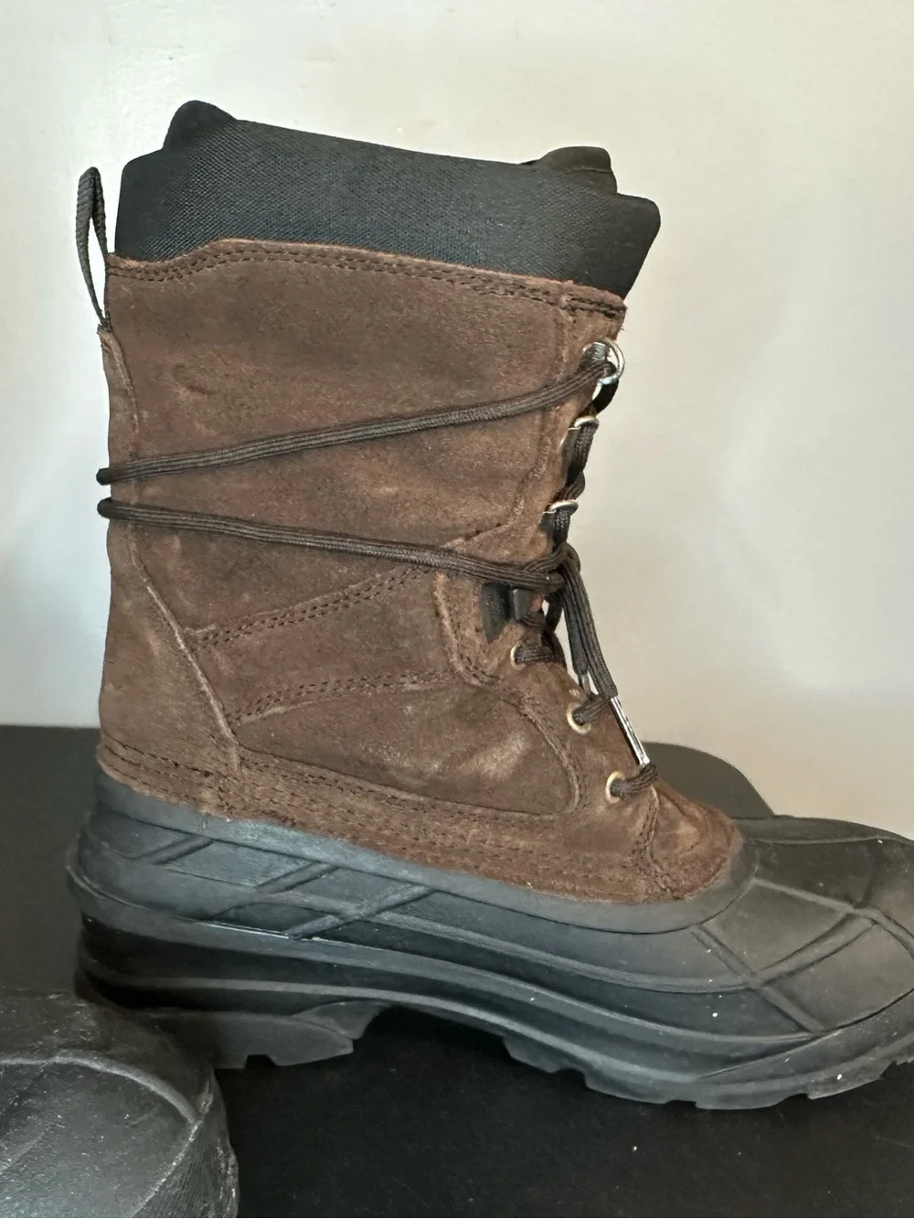 Kamik Men's Brown and Black Waterproof Snow Boots